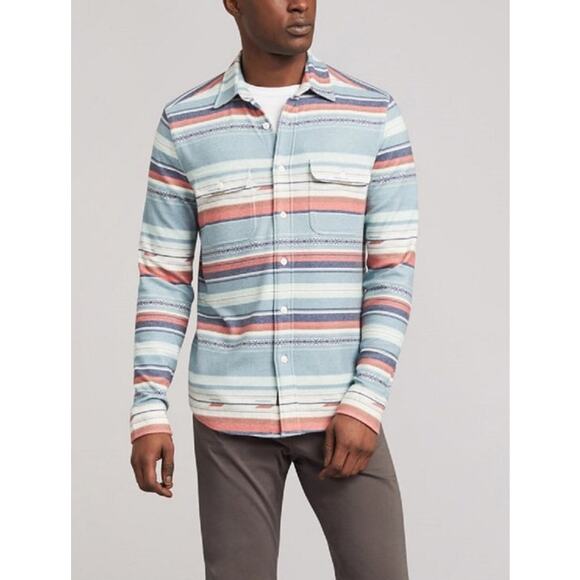 Faherty Button Down Legend Sierra Paradise Sweater Shirt Medium - Picture 1 of 5